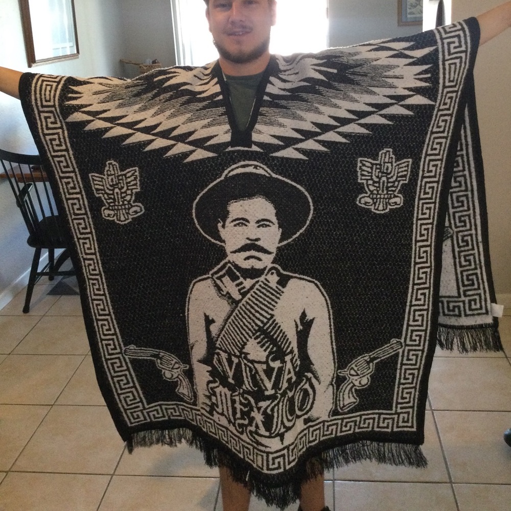 Authentic Mexican Poncho XL